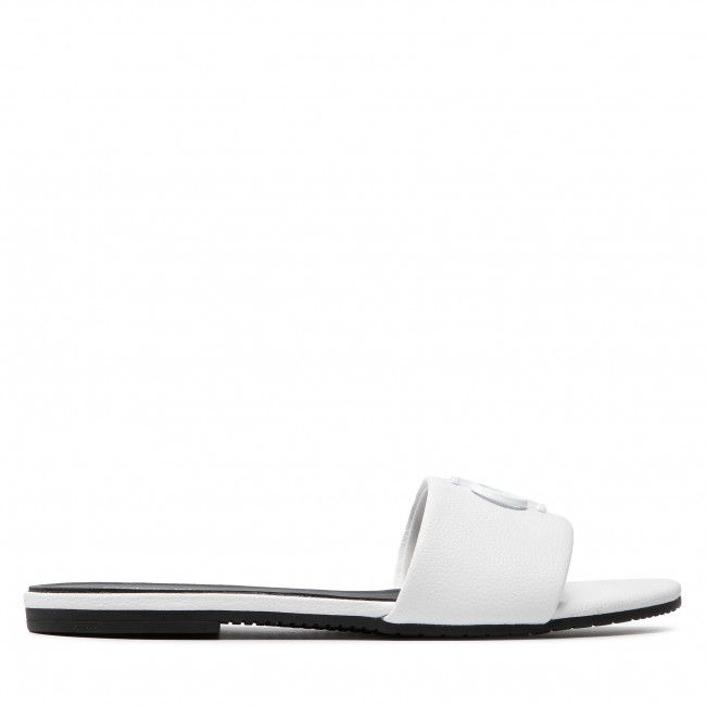 Ciabatte CALVIN KLEIN JEANS - Flat Sandal Hw Lth YW0YW00543 Bright White YAF