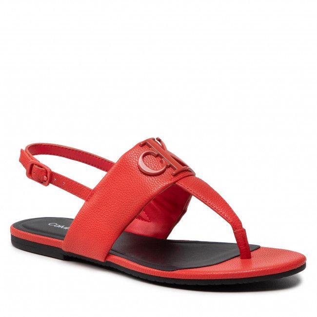 Sandali CALVIN KLEIN JEANS - Flat Sandal Hw Lth 2 YW0YW00544 Strawberry Field XL1