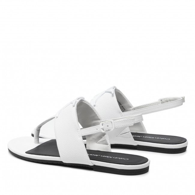 Sandali CALVIN KLEIN JEANS - Flat Sandal Hw Lth 2 YW0YW00544 Bright White YAF