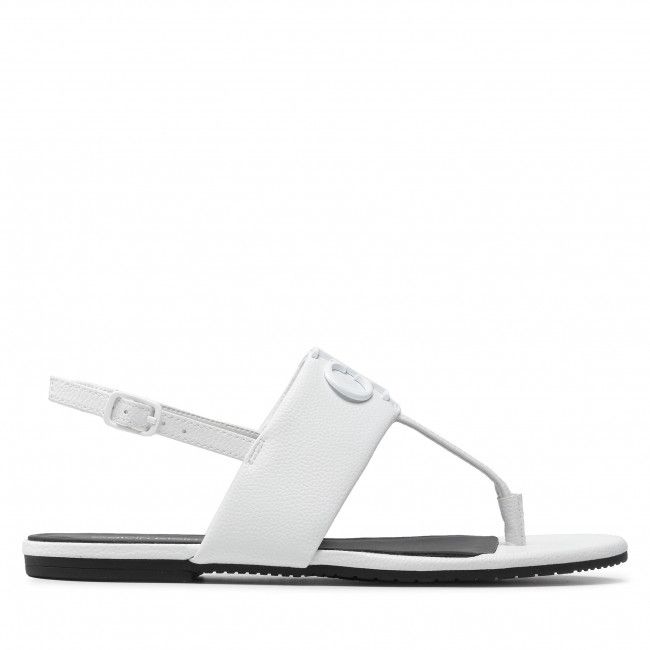 Sandali CALVIN KLEIN JEANS - Flat Sandal Hw Lth 2 YW0YW00544 Bright White YAF