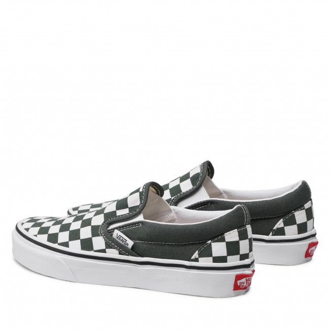 Scarpe sportive VANS - Classic Slip-On VN0A33TB9HO1 (Checkerboard) Thyme/Trwht