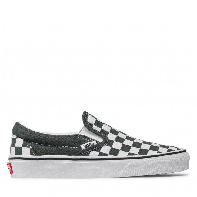 Scarpe sportive VANS - Classic Slip-On VN0A33TB9HO1 (Checkerboard) Thyme/Trwht