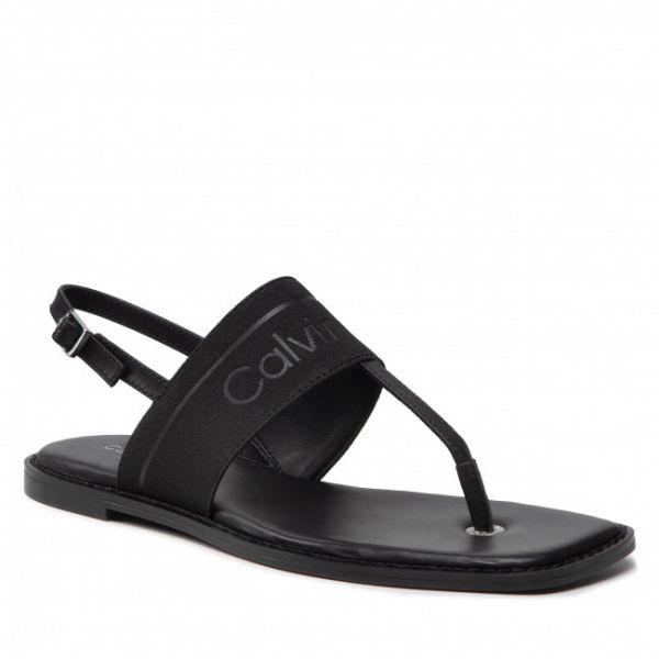 Sandali CALVIN KLEIN - Squared Flat Tp Sandal He HW0HW00818 Ck Black BAX Sandali CALVIN KLEIN - Squared Flat Tp Sandal He HW0HW00818 Ck Black BAX