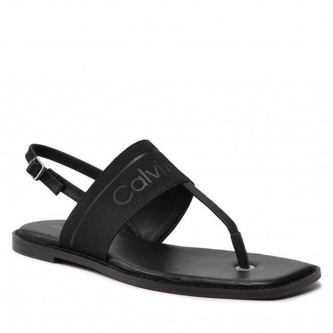 Sandali CALVIN KLEIN - Squared Flat Tp Sandal He HW0HW00818 Ck Black BAX