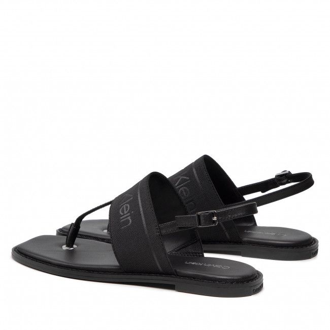 Sandali CALVIN KLEIN - Squared Flat Tp Sandal He HW0HW00818 Ck Black BAX