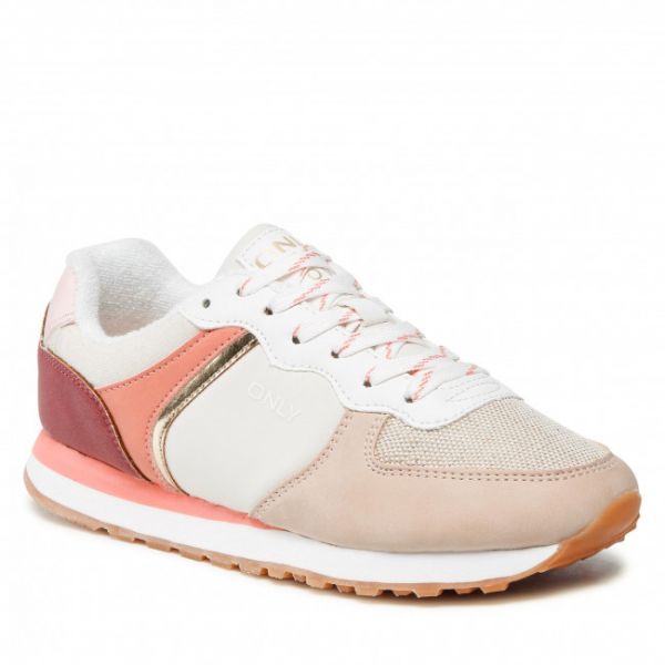 Sneakers ONLY SHOES - Onlsahel-9 Mix 15253223 White/W. Rose/Beige Sneakers ONLY SHOES - Onlsahel-9 Mix 15253223 White/W. Rose/Beige