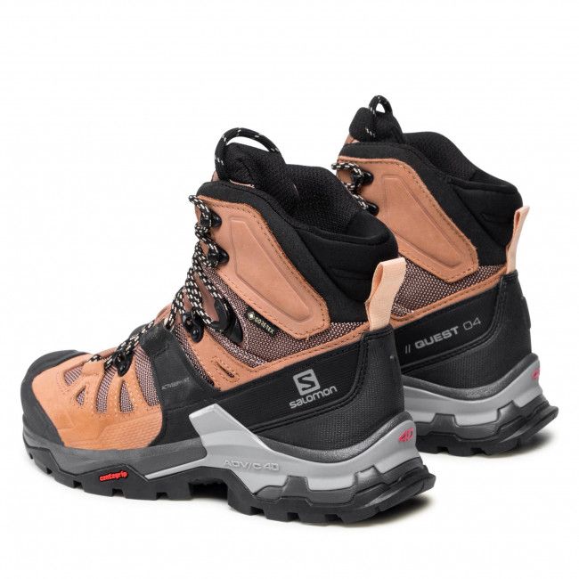 Scarpe da trekking SALOMON - Quest 4 Gtx W GORE-TEX 412930 20 V0 Sirocco/Mocha Mousse/Almond Cream