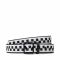 Cintura da uomo Vans - Indio Belt VN0A4RVZHU01 Black/White Che