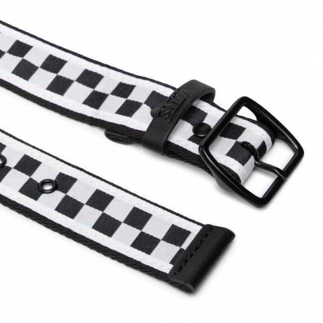 Cintura da uomo Vans - Indio Belt VN0A4RVZHU01 Black/White Che