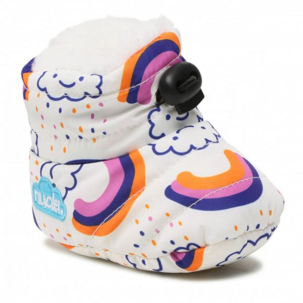Pantofole NUVOLA - Baby UNBBYRWN11 Rainbow White Pantofole NUVOLA - Baby UNBBYRWN11 Rainbow White