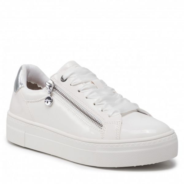 Sneakers TAMARIS - 1-23313-28 White Patent 123 Sneakers TAMARIS - 1-23313-28 White Patent 123