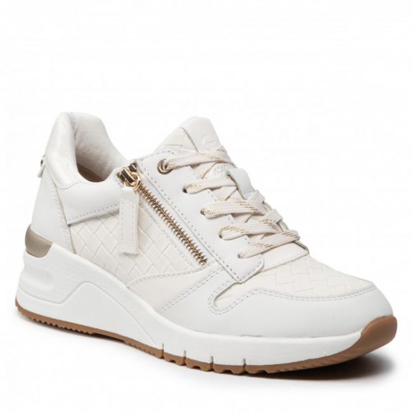 Sneakers TAMARIS - 1-23702-28 White Lea/Stru 103 Sneakers TAMARIS - 1-23702-28 White Lea/Stru 103