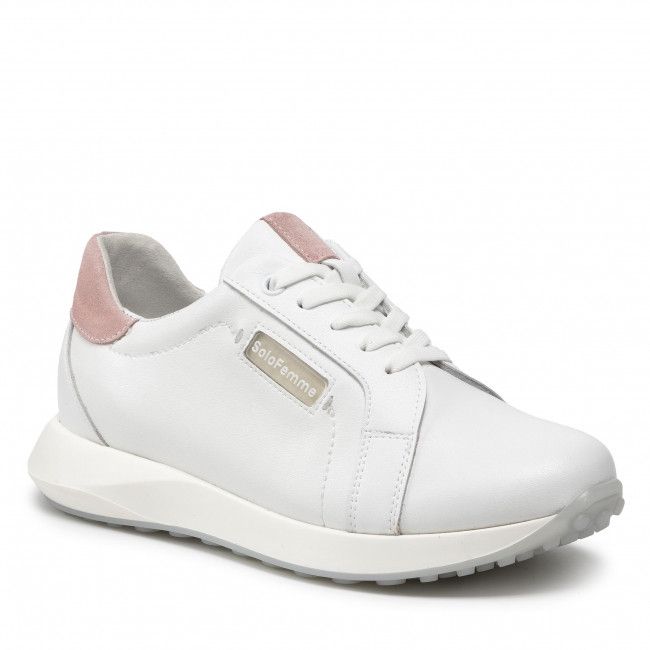 Sneakers SOLO FEMME - 10102-01-N01/N04-03-00 Biały/Pudrowy Róż