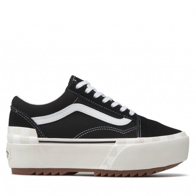 Scarpe sportive Vans - Old Skool Stacked VN0A4U155ZN1 (Suedecanvas)Blkblncdblnc