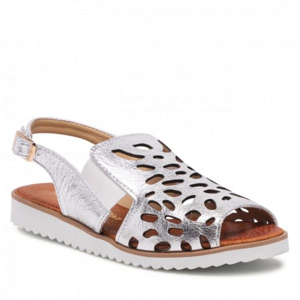 Sandali ROBERTO - 3021 Srebrny Lico