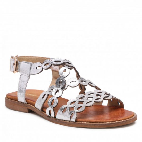 Sandali Roberto - 3022 Srebrny Lico