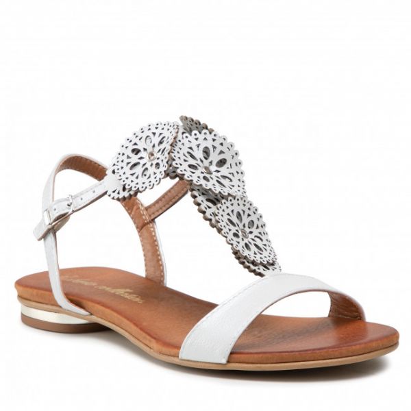 Sandali ROBERTO - 3049 Biały Perła Sandali ROBERTO - 3049 Biały Perła
