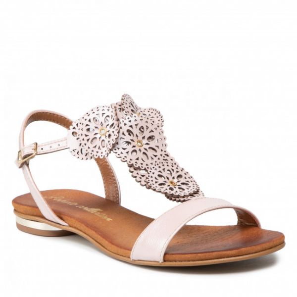 Sandali ROBERTO - 3049 Róż Perła Sandali ROBERTO - 3049 Róż Perła