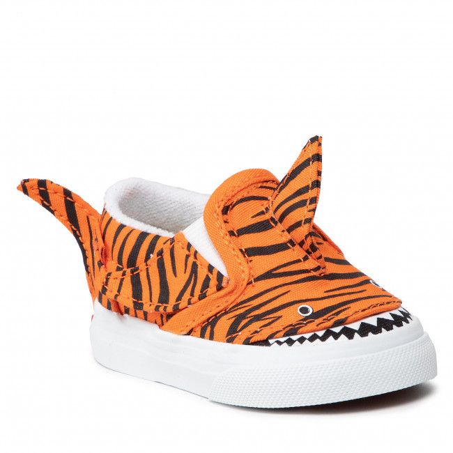 Scarpe sportive VANS - Slip-On V Shark VN0A7Q4Z8CF1 (Tiger Shark)Orngtgrtrwht