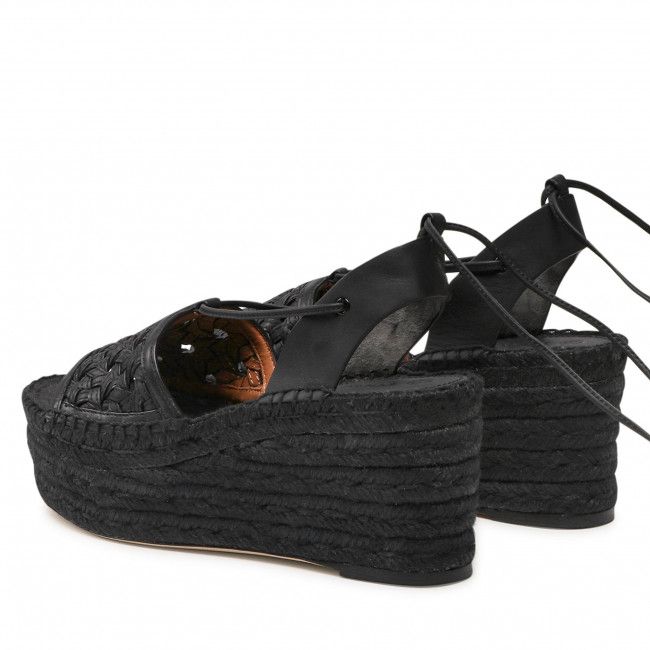 Espadrillas TORY BURCH - Basketweave Flatform Espadrille 88749 Perfect Black 006