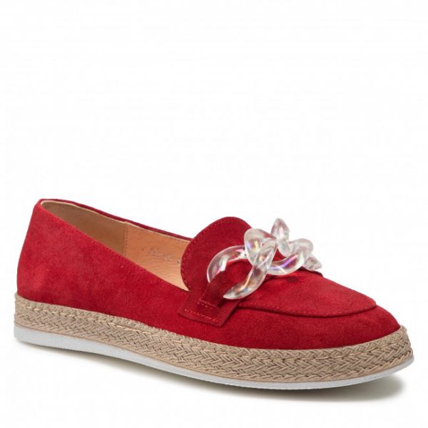Scarpe basse BALDACCINI - 1675000 Czerwony Welur Scarpe basse BALDACCINI - 1675000 Czerwony Welur