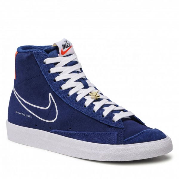 Scarpe NIKE - Blazer Mid '77 DC3433 400 Deep Royal Blue/White/Orange