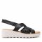 Sandali CLARKS - Jillian Spring 261651224 Black Leather