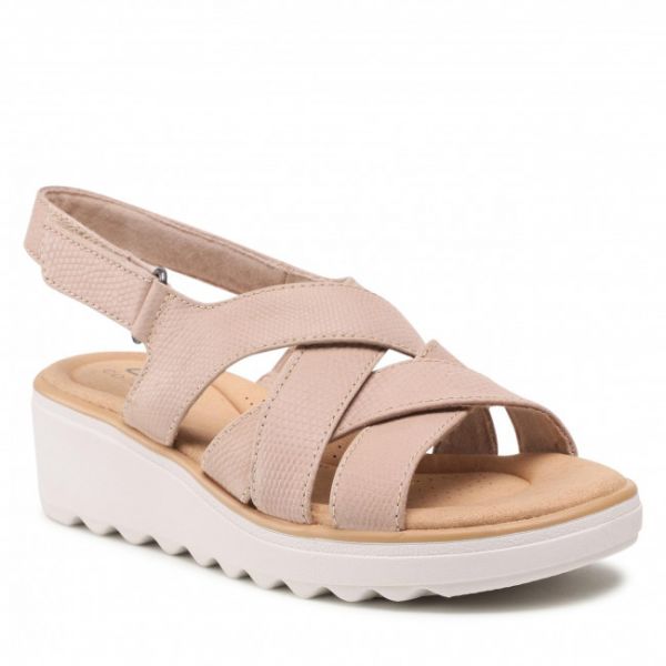 Sandali CLARKS - Jillian Spring 261651234 Sand Leather