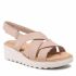 Sandali CLARKS - Jillian Spring 261651234 Sand Leather