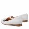 Scarpe basse CLARKS - Laina15 Buckle 261658994 White Leather
