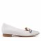 Scarpe basse CLARKS - Laina15 Buckle 261658994 White Leather