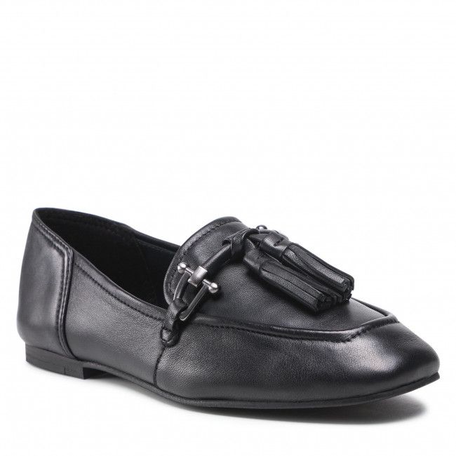 Loafers CLARKS - Pure2 Tassel 261613154 Black Leather