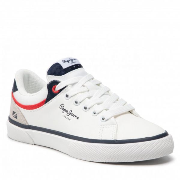 Sneakers Pepe Jeans - Kenton Class Boy PBS30511 White 800 Sneakers Pepe Jeans - Kenton Class Boy PBS30511 White 800