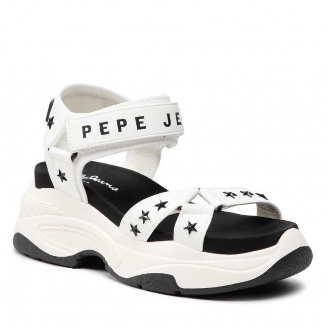 Sandali PEPE JEANS - Grub Star PLS90567 White 800