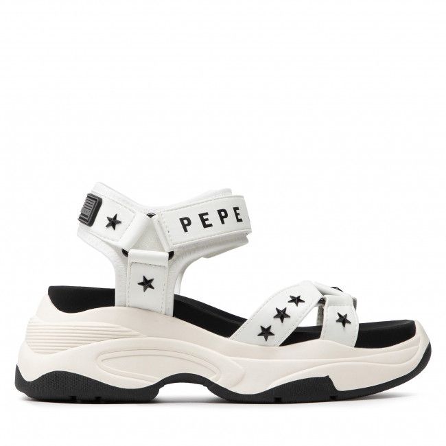 Sandali PEPE JEANS - Grub Star PLS90567 White 800