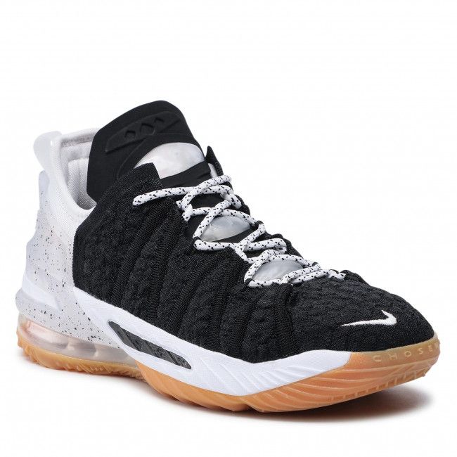 Scarpe Nike - Lebron XVIII (Gs) CW2760 007 Black/White/Gum Med Brown