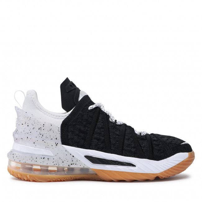 Scarpe Nike - Lebron XVIII (Gs) CW2760 007 Black/White/Gum Med Brown