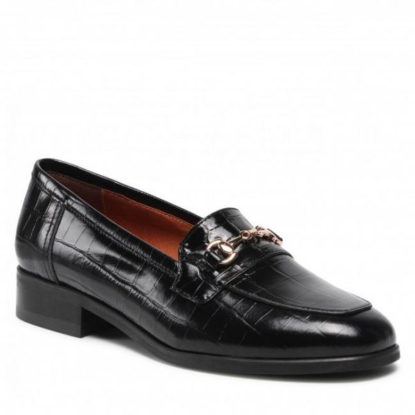 Loafers KARINO - 4151/126-P Czarny Tłoczony/Lico Loafers KARINO - 4151/126-P Czarny Tłoczony/Lico