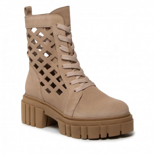 Tronchetti KARINO - 4041/007-P Beż/Welur