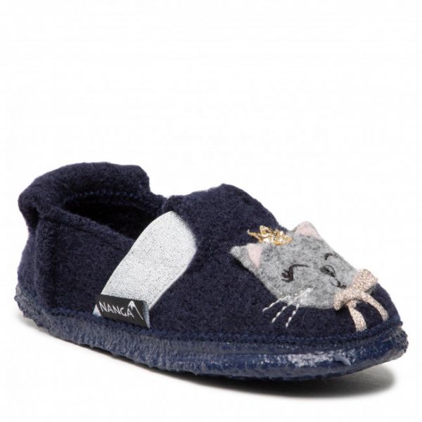 Pantofole NANGA - Aristokitty 21/0422 S Dunkelblau 32 Pantofole NANGA - Aristokitty 21/0422 S Dunkelblau 32
