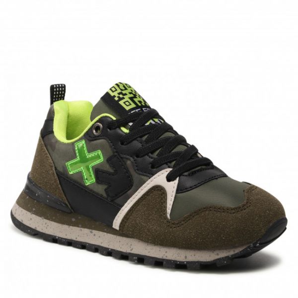 Sneakers Shone - 617K-026 Military Sneakers Shone - 617K-026 Military
