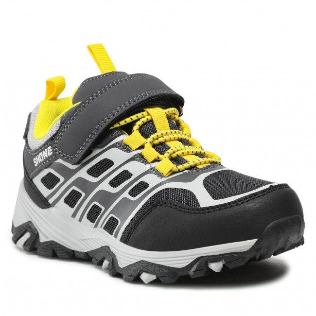 Sneakers SHONE - 7911-002 Grey/Yellow