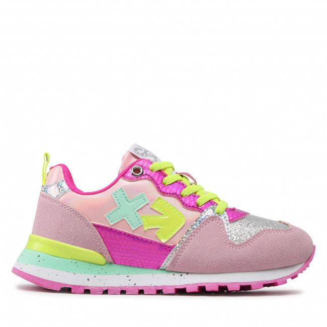 Sneakers Shone - 617K-025 Pink/Multicolor