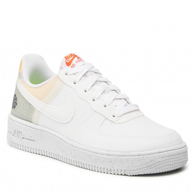 Scarpe Nike - Air Force 1 Crater (GS) White/White/Orange