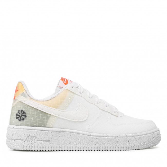 Scarpe Nike - Air Force 1 Crater (GS) White/White/Orange