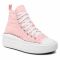 Scarpe da ginnastica CONVERSE - Ctas Move Hi 272853C Storm Pink/Washed Indigo/White