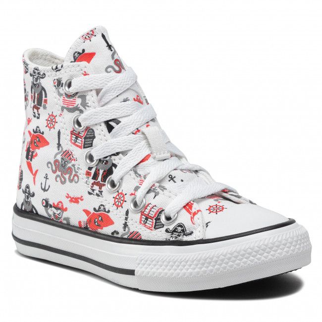 Scarpe da ginnastica CONVERSE - Ctas Hi 372874C White/University Red/Black