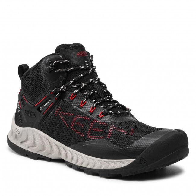 Scarpe da trekking Keen - Nxis Evo Mid Wp 1025908 Black/Red Carpet