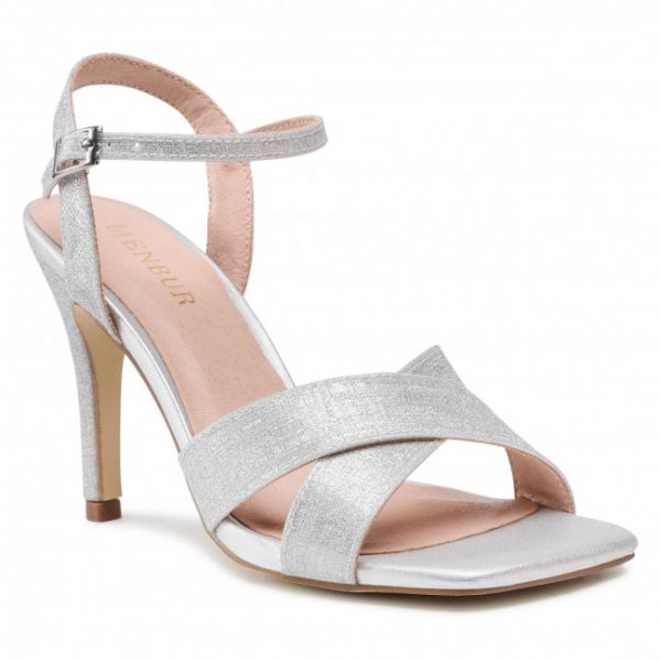 Sandali MENBUR - 23197 Plata/Silver 00009