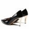 Scarpe stiletto SAGAN - 4772 Czarny Lakier/Złoty Obcas